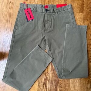 HUGO Men's Olive Chino David 222D Slim Pants